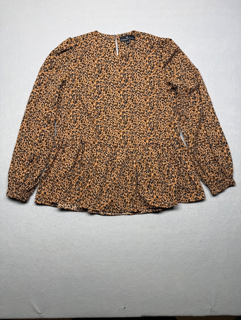 Tuckernuck Pomander Place Leopard Print Blouse Women Small